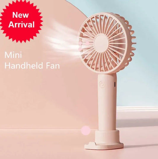 Mini Fan Rechargeable /Hanheld Desktop USB Fan Electric Portable Mini Desk Fan for Kids - Rechargeable USB Battery - Handheld Fan with Adjustable Speed - Versatile Usage