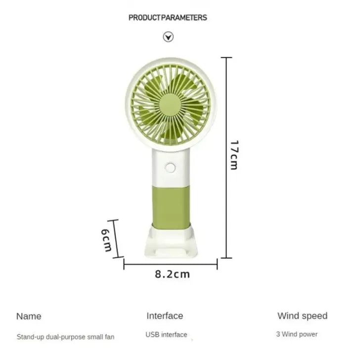 Mini Fan Rechargeable /Hanheld Desktop USB Fan Electric Portable Mini Desk Fan for Kids - Rechargeable USB Battery - Handheld Fan with Adjustable Speed - Versatile Usage