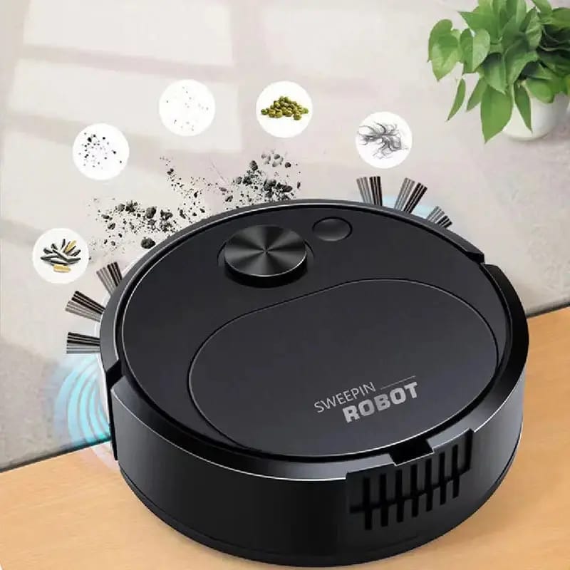 Cleaning Mop Auto Smart Robot Rechargeable Dry Wet Sweeping Vacuum Cleaner Suction Home Clean